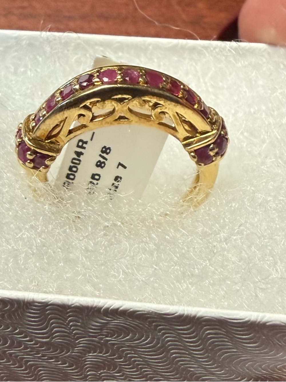 Gold Ruby-Accent Women's Ring